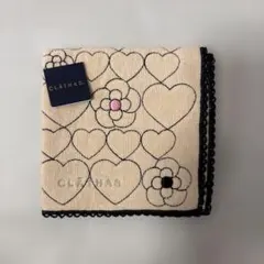 CLATHAS ハートと花のタオルハンカチ