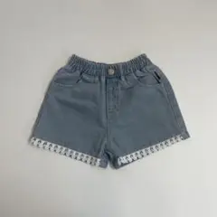 新品未使用*レース付きデニムショートパンツ
