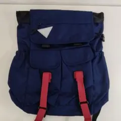 【植13】ネイビー フラップ式 リュック　未使用