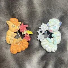 Palnart Poc ポケモン ブローチ 　ロコン　アローラロコンのサムネイル