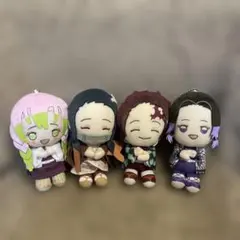 鬼滅の刃 ぬいぐるみ 4体セット ストラップ付き