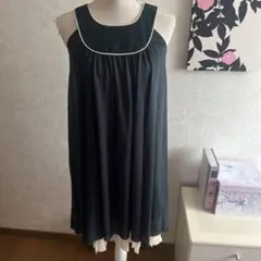 バイカラー ノースリーブワンピースのサムネイル
