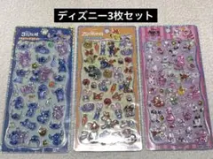 プチドロップステッカー　ディズニー　3枚セット　ズートピア　スティッチ　アリス