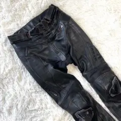 希少】南海部品 レザーパンツ ピースタグ Splendia LL ブラック 黒