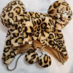 ディズニーファンキャップ　ギャル♡ ヒョウ柄 ミッキー型帽子 ギャル ファンキャップ 値下げ終わり