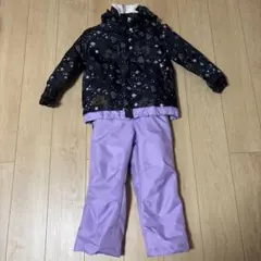 子ども用スキーウェア サイズ120 黒紫 ユニコーン柄 - メルカリ