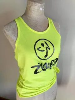ZUMBA ズンバ 蛍光イエロー タンクトップ Sサイズ