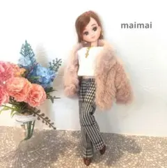 リカちゃん等 1/6ドール 22cmドール アウトフィット 服 ファージャケット