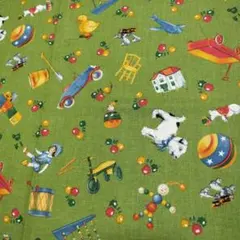Americana Jane 生地 modafabrics おもちゃ柄 レトロ