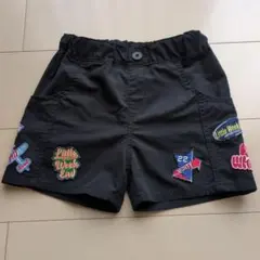リトルウィークエンド 110cm ワッペン ショートパンツ ネイビー 短パン