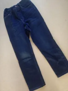 暖パン　140 ジーユー　裏起毛　ストレッチパンツ　デニム