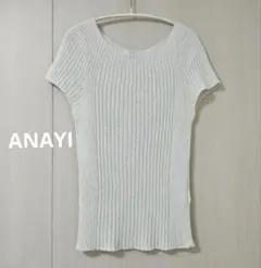 ANAYI アナイ ラメワイドリブニット　サマーニットのサムネイル
