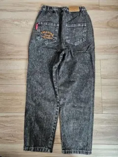 【My Little wonderキッズケミカルジーンズ】黒140サイズ