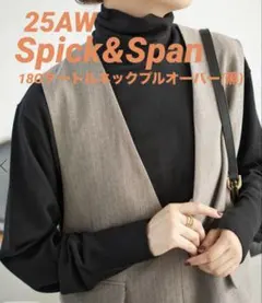【新品未使用タグ付】25AW スピック＆スパン18Gタートルネックプルオーバー