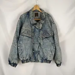 WRANGLER EURO　ケミカルウォッシュ　デニムジャケット　中綿B4950