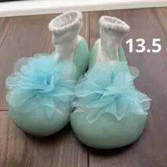 Attipas アティパス コサージュベビーシューズ ファーストシューズ13.5