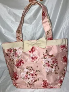PINK HOUSE ピンク　花柄リボントートバッグ ピンクハウス