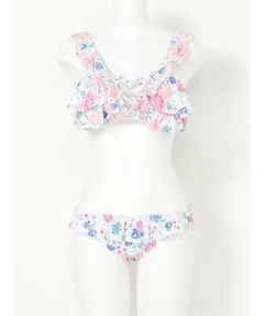新品未開封　レースアップ花柄ビキニ　セット　16280円のサムネイル