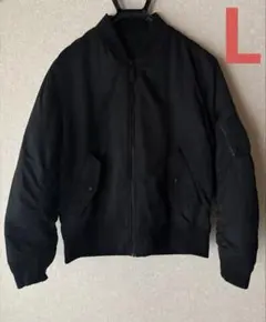 ユニクロ　MA‐1ブルゾン　BLACK Lサイズ
