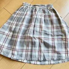 キッズ　スカート　キュロット　チェック　セラフ130cmのサムネイル