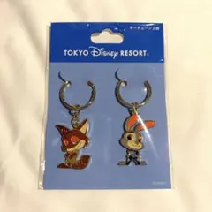 ディズニーランド　ズートピア　ペアキーチェーン