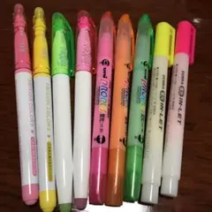蛍光ペン 9本 新品未使用