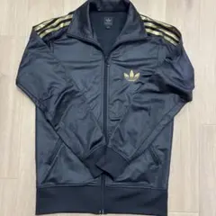 【USED】adidas トラックジャケット　ブラック　ゴールド