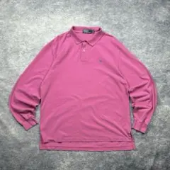 90s/ラルフローレン/ポロ/シャツ/長袖/ワンポイント/刺繍/古着/A263