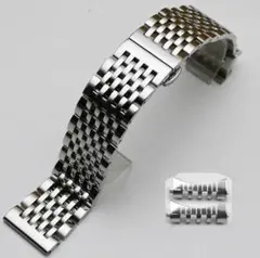 TAIKONAUT MiLTAT 腕時計 ベルト 22mm シルバー 余りコマ有 TAIKONAUT MiLTAT 腕時計 ベルト 22mm シルバー 余りコマ有 | Mercari