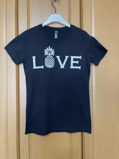 bliss LOVE パイナップル Tシャツ 黒 半袖 ハワイ