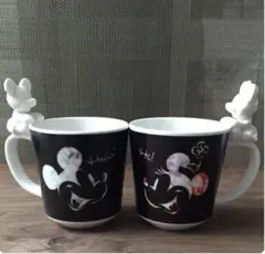 【新品未使用】ディズニーミッキー、ミニーマグカップ フランフラン