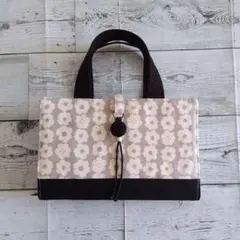 レビューブックカバー 花柄 グレー