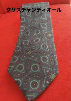 クリスチャンディオール　ペイズリー柄ネクタイ
