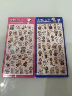 韓国限定 公式 スヌーピー3D ボンボンドロップシール クリスタルステッカー