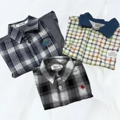 まとめ売り　SLAP SLIP チェック柄シャツ 80 男の子futafuta