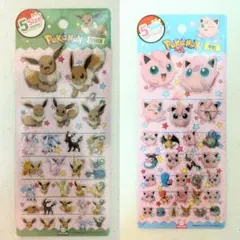 【2点セット】韓国限定ポケモン５サイズステッカー