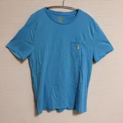 ポロ ラルフローレン Tシャツ ブルー クラシックフィットポケット Lサイズ
