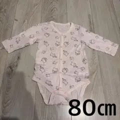 【12/9お値下げしました‼︎】ベビー肌着 80cm ピンク 動物柄