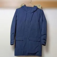 美品UNIQLO ネイビー ダウンコート 150サイズ