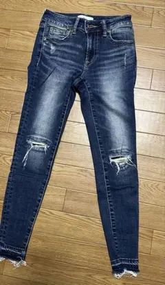 AZUL スキニーデニム XS ダメージジーンズ ダメージ加工