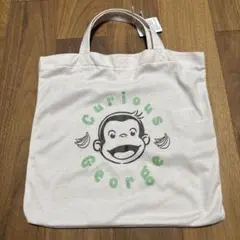 おさるのジョージ　トートバッグ　お泊まり　お出かけ　ハンドバッグ　シンプル