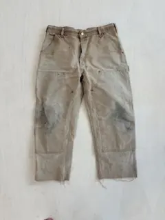 Carhartt ベージュ ダブルニー　34?×30 30214f507f999d80156ad47eb2ade3