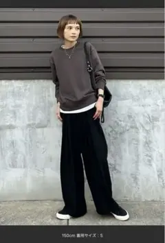 無印良品　スウェット　チャコールグレー　M