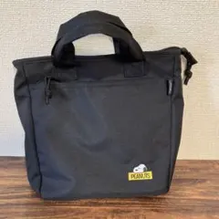 PEANUTS スヌーピー ブラック　トートバッグ　ショルダーバッグ