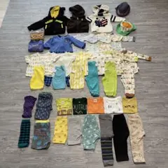 ユニクロ　ロンパース　長袖パジャマ　フリース　トレーナー　80㎝　まとめ売り