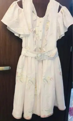 リズリサ ❤︎ LIZLISA ストライプ 花柄 ワンピース ピンク