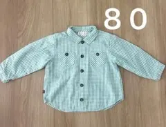 ELLE チェックシャツ　80