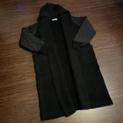 TORRAZZO DONNA ニットコート　ブラック　美品　ロングニットカーデ