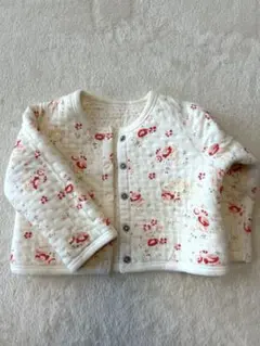 プチバトー　ベビー用ジャケット 花柄 リバーシブル