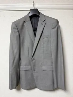美品【COMME CA MEN】グレー 千鳥柄 テーラードジャケット 48